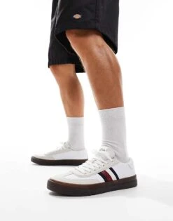 Tommy Hilfiger Cupset Trainers In White With Gum Sole For Men -Tommy Hilfiger Store 206885456 1 white 1