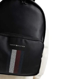 Tommy Hilfiger Foundation Stripe Backpack In Black For Men -Tommy Hilfiger Store 206885494 4