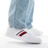 Tommy Hilfiger Stripe Court Trainers In White For Men -Tommy Hilfiger Store 206885519 1 white