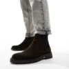 Tommy Hilfiger Suede Chelsea Boots In Dark Brown For Men Dark Coffee -Tommy Hilfiger Store 206885745 1 darkcoffee