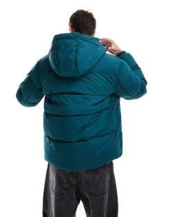 Tommy Jeans Water Repellent Down Jacket In Green Blue For Men -Tommy Hilfiger Store 207177501 4