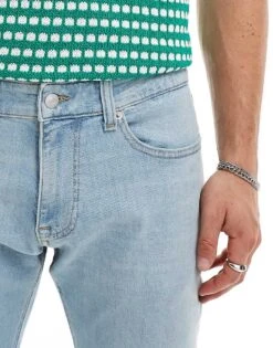 Tommy Jeans Scanton Faded Slim Jeans In Blue Grey For Men Light Blue -Tommy Hilfiger Store 207177585 5