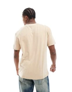 Tommy Jeans Garment Dyed Logo Embroidery T-Shirt In Beige For Men -Tommy Hilfiger Store 207178308 2