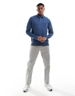 Tommy Hilfiger Long Sleeve Regular Polo Shirt In Blue For Men -Tommy Hilfiger Store 207180440 4