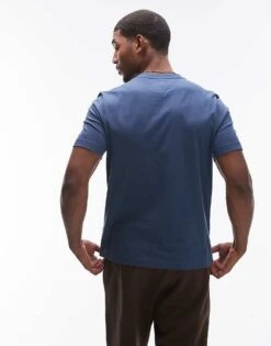 Tommy Hilfiger Script Logo T-shirt In Blue For Men Aegean Sea -Tommy Hilfiger Store 207282870 4