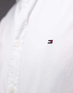 Tommy Hilfiger Flex Poplin Shirt In White For Men -Tommy Hilfiger Store 207282879 3