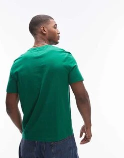 Tommy Hilfiger Central Logo T-shirt In Green For Men Nouveau Green -Tommy Hilfiger Store 207282925 4