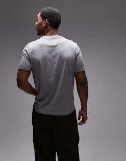 Tommy Hilfiger Large Logo T-shirt In Grey For Men Medium Grey Heather -Tommy Hilfiger Store 207282951 4