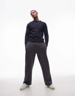 Tommy Hilfiger Chunky Knit Jumper In Navy For Men Desert Sky -Tommy Hilfiger Store 207283021 3