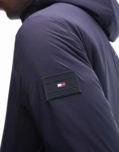 Tommy Hilfiger Hooded Tech Jacket In Navy For Men Desert Sky -Tommy Hilfiger Store 207283035 3