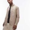 Tommy Hilfiger Twill Solid Shirt In Beige For Men Sandalwood -Tommy Hilfiger Store 207283037 1 sandalwood