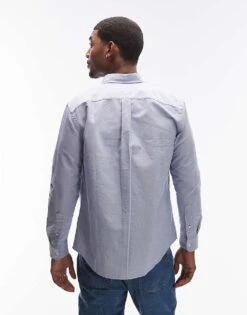 Tommy Hilfiger Heritage Oxford Shirt In Light Blue For Men Royal Blue -Tommy Hilfiger Store 207283068 4