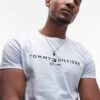 Tommy Hilfiger Logo T-shirt In Baby Blue For Men Breezy Blue -Tommy Hilfiger Store 207283076 1 breezyblue
