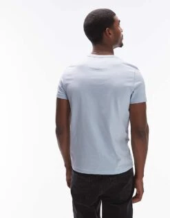 Tommy Hilfiger Logo T-shirt In Baby Blue For Men Breezy Blue -Tommy Hilfiger Store 207283076 4