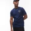 Tommy Hilfiger Stack Script Logo T-shirt In Navy For Men Night Sky -Tommy Hilfiger Store 207283100 1 nightsky