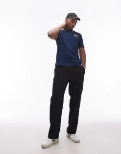 Tommy Hilfiger Stack Script Logo T-shirt In Navy For Men Night Sky -Tommy Hilfiger Store 207283100 3