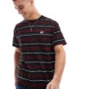 Tommy Jeans Relaxed Badge T-shirt In Black And Red Stripe For Men Black / Stripe -Tommy Hilfiger Store 207285754 1 blackstripe