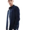 Tommy Jeans Logo Flannel Shirt In Navy For Men Dark Night Navy -Tommy Hilfiger Store 207285773 1 darknightnavy