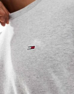 Tommy Jeans 2 Pack Flag Logo T-shirts In Black And Grey For Men Grey Htr / Black -Tommy Hilfiger Store 207285798 3