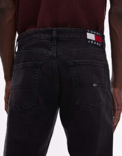 Tommy Jeans Scanton Slim Jeans In Black Wash For Men Denim Black -Tommy Hilfiger Store 207285876 4