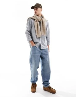 Tommy Jeans Regular Oxford Shirt In Grey For Men -Tommy Hilfiger Store 207285956 4