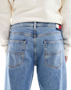 Tommy Jeans Jaimie Loose Straight Jeans In Light Wash For Men Denim Light -Tommy Hilfiger Store 207286024 4