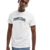 Tommy Jeans Varsity Logo T-shirt In White And Navy For Men Ecru -Tommy Hilfiger Store 207286127 1 ecru