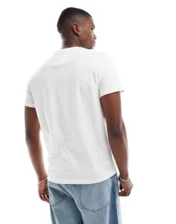 Tommy Jeans Varsity Logo T-shirt In White And Navy For Men Ecru -Tommy Hilfiger Store 207286127 4