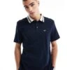Tommy Jeans Tipped Polo Shirt In Navy For Men Dark Night Navy