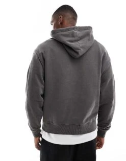 Tommy Jeans Vintage Varsity Hoodies In Washed Black For Men -Tommy Hilfiger Store 207286194 3