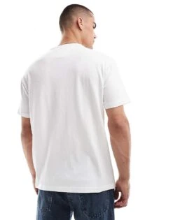 Tommy Jeans Chest Linear Logo T-shirt In White For Men -Tommy Hilfiger Store 207286219 4