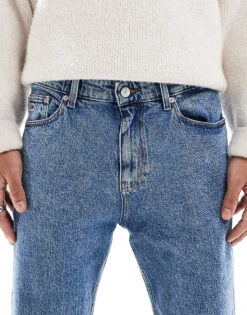 Tommy Jeans Ryan Slim Straight Jeans In Mid Wash For Men Denim Medium -Tommy Hilfiger Store 207286292 5