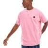 Tommy Jeans Relaxed Badge T-shirt In Bright Pink For Men Preppy Pink -Tommy Hilfiger Store 207286328 1 preppypink