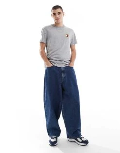 Tommy Jeans Small Crest Logo T-shirt In Grey For Men Grey Htr -Tommy Hilfiger Store 207286353 3