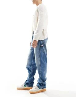 Tommy Jeans Jaimie Loose Straight Carpetener Jeans In Mid Wash For Men Denim Medium -Tommy Hilfiger Store 207286354 3