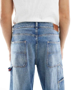 Tommy Jeans Jaimie Loose Straight Carpetener Jeans In Mid Wash For Men Denim Medium -Tommy Hilfiger Store 207286354 4