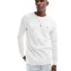 Tommy Jeans Waffle Long Sleeve T-shirt In Off White For Men Ancient White -Tommy Hilfiger Store 207286389 1 ancientwhite