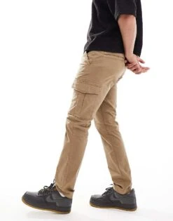 Tommy Jeans Austin Cargo Trousers In Beige For Men Vintage Camel