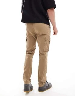 Tommy Jeans Austin Cargo Trousers In Beige For Men Vintage Camel -Tommy Hilfiger Store 207286396 4
