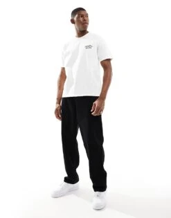 Tommy Jeans Chest Script Logo T-shirt In Off White For Men Ancient White -Tommy Hilfiger Store 207286407 4
