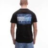 Tommy Jeans Flag Back Print Graphic T-shirt In Black For Men -Tommy Hilfiger Store 207286466 1 black