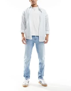 Tommy Jeans Austin Slim Tapered Jeans In Light Wash For Men Denim Light -Tommy Hilfiger Store 207286485 1 denimlight 1