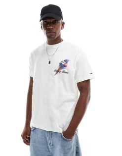 Tommy Jeans Tomy Jeans Icecream Fun Back Print Graphic T-shirt In White For Men Ecru -Tommy Hilfiger Store 207286498 4