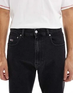 Tommy Jeans Otis Regular Straight Jeans In Black For Men Denim Black -Tommy Hilfiger Store 207286561 5