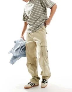 Tommy Jeans Jaimie Cargo Trousers In Beige For Men Relic Tan -Tommy Hilfiger Store 207286593 1 relictan 1