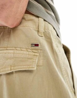 Tommy Jeans Jaimie Cargo Trousers In Beige For Men Relic Tan -Tommy Hilfiger Store 207286593 5