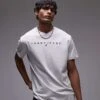 Tommy Jeans Linear Logo T-shirt In Grey For Men
