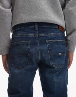 Tommy Jeans Ryan Slim Straight Jeans In Dark Blue For Men -Tommy Hilfiger Store 207443408 4