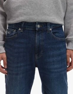 Tommy Jeans Ryan Slim Straight Jeans In Dark Blue For Men -Tommy Hilfiger Store 207443408 5