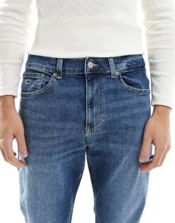 Tommy Jeans Ryan Regular Straight Jeans In Mid Wash For Men Medium Denim -Tommy Hilfiger Store 207443424 3